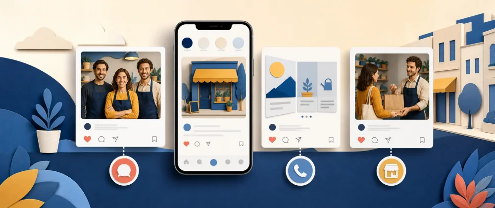 Instagram pour entreprise locale : quels contenus rassurent et font passer à l'action ?