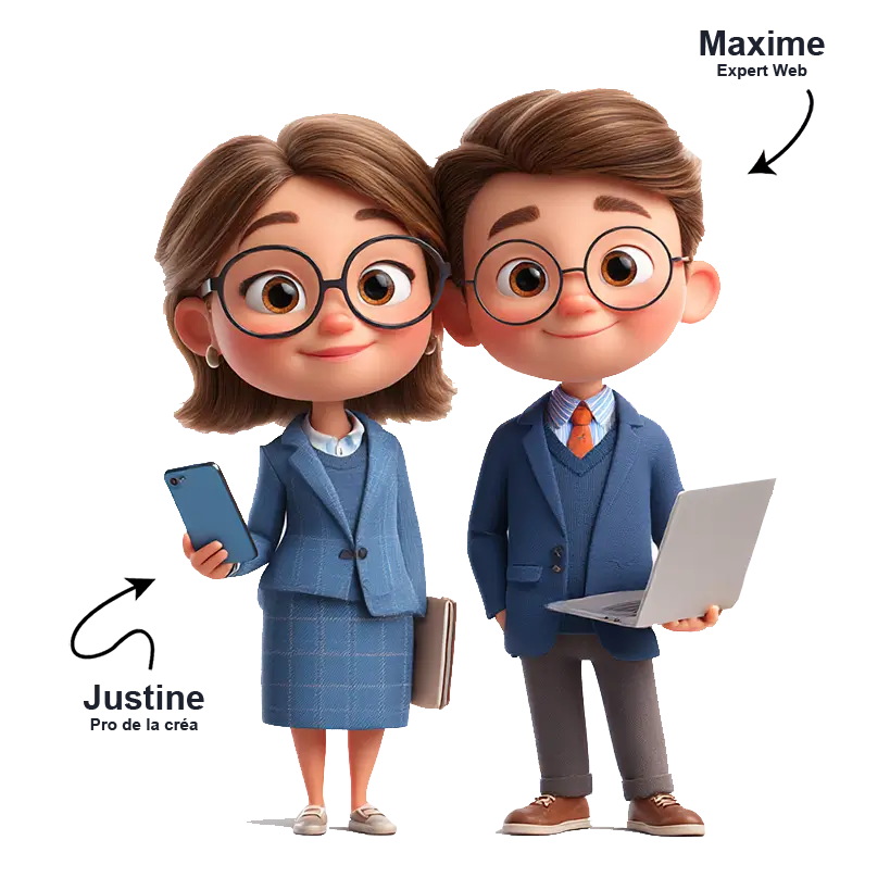 Justine et Maxime, fondateurs Com'Si