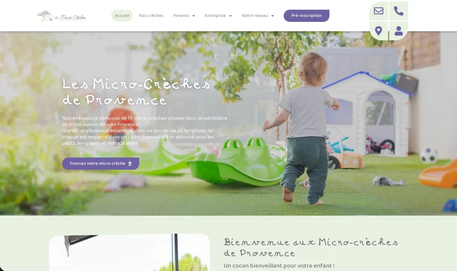 Aperçu du projet Les Micro-Crèches de Provence